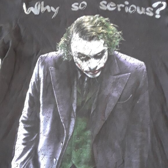 Vtg 2008 Why So Serious The Dark Knight T-Shirt - Picture 3 of 7